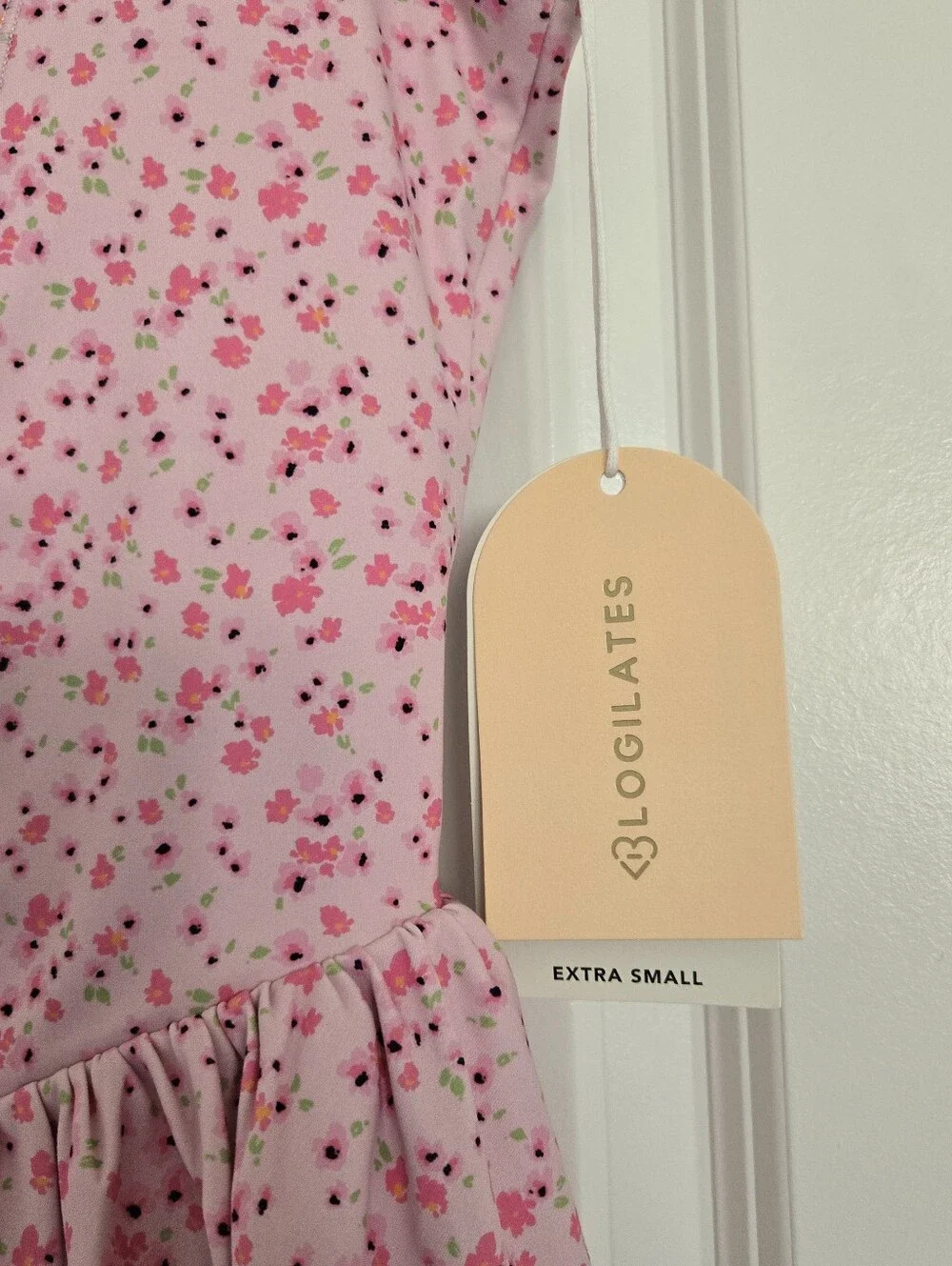 NWT Blogilates Women's Mommy & Me Princess Bow Back Dress, Pink Floral Print - Picture 9 of 14